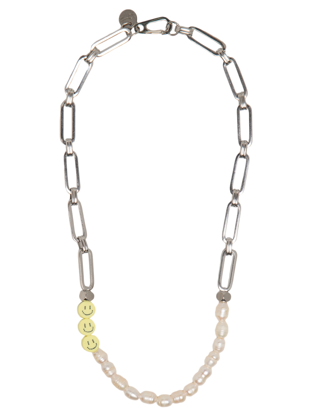 Colar Masculino After com Pérola Natural Keylab por Fred Bruno - Prateado