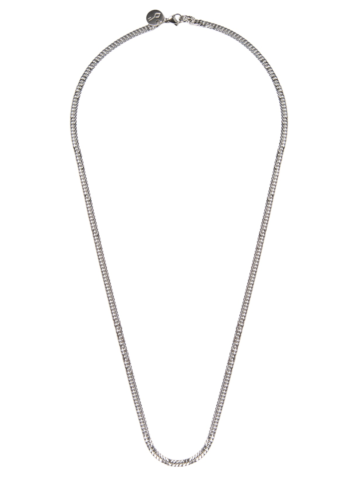 Colar Masculino Alcaraz De Aço 3,8mm Prateado Key Design