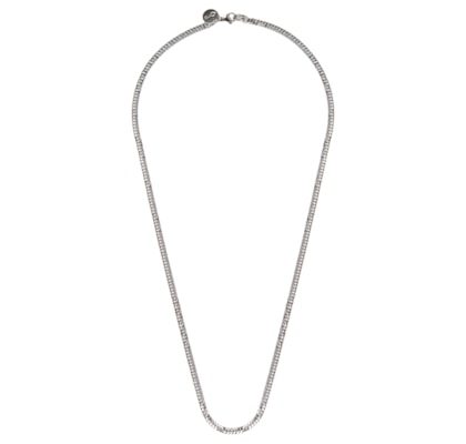 Colar Masculino Alcaraz De Aço 3,8mm - Prateado