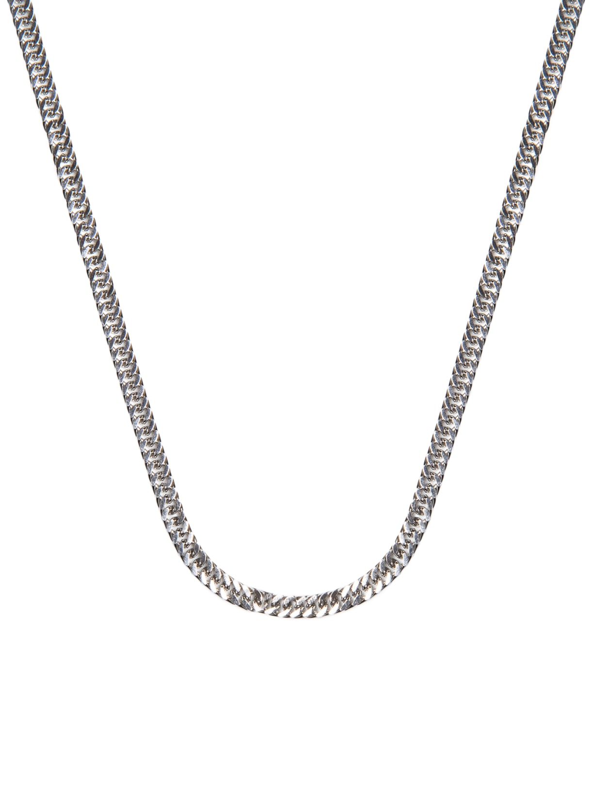 Colar Masculino Alcaraz De Aço 3,8mm Prateado Key Design