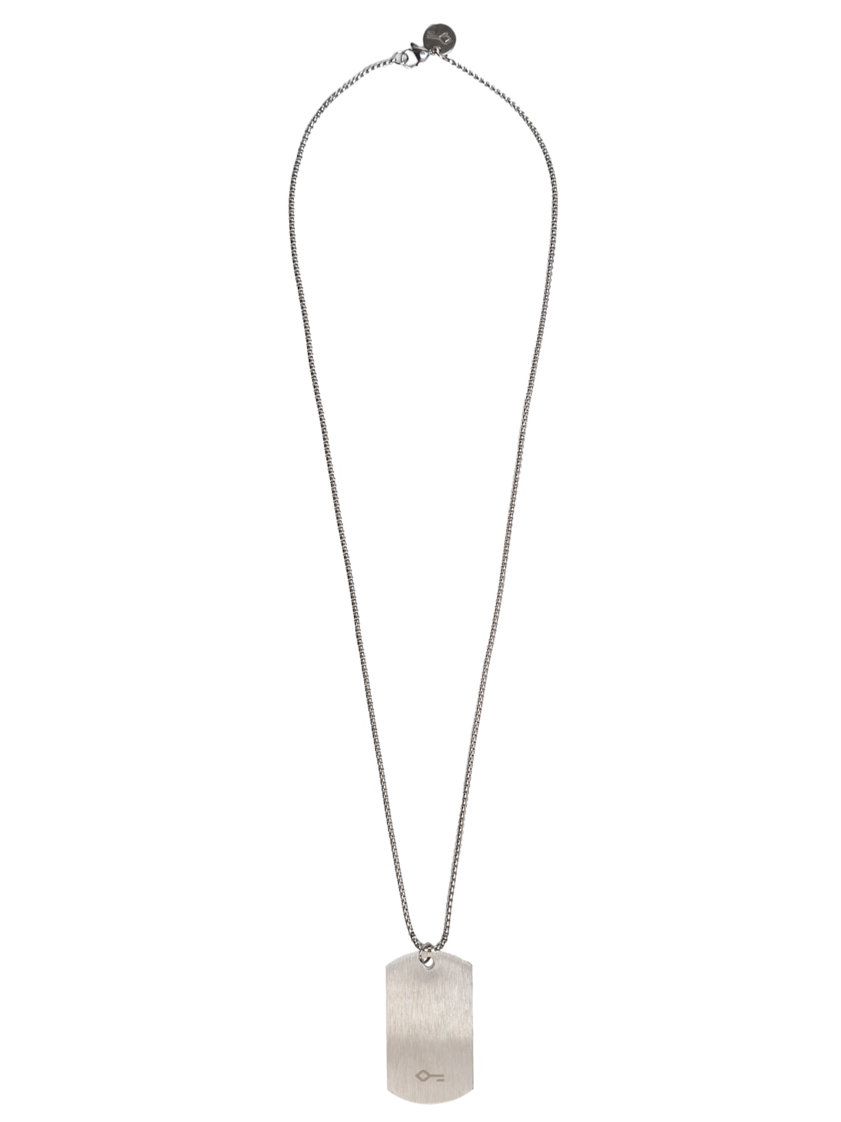 Colar Masculino Borges De Corrente Em Aço - Prata