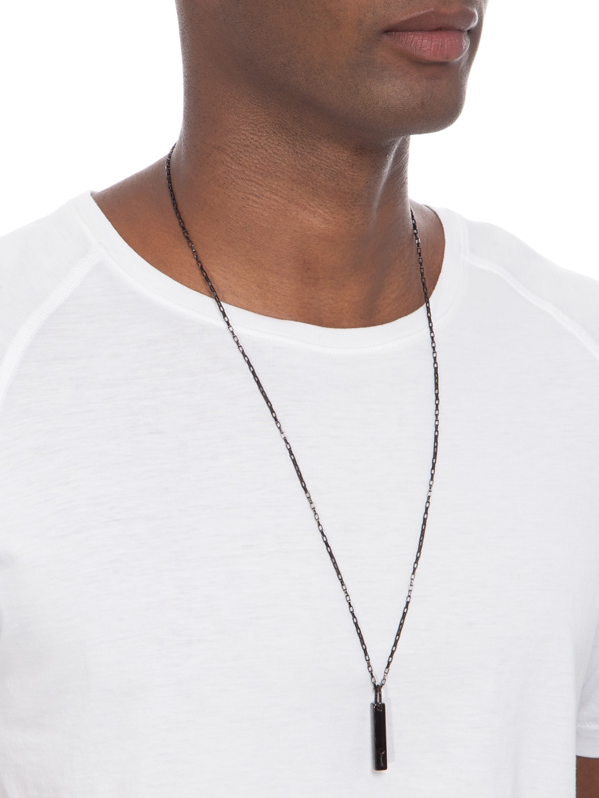 Colar Masculino Branson De Corrente Em Aço Preto Key Design