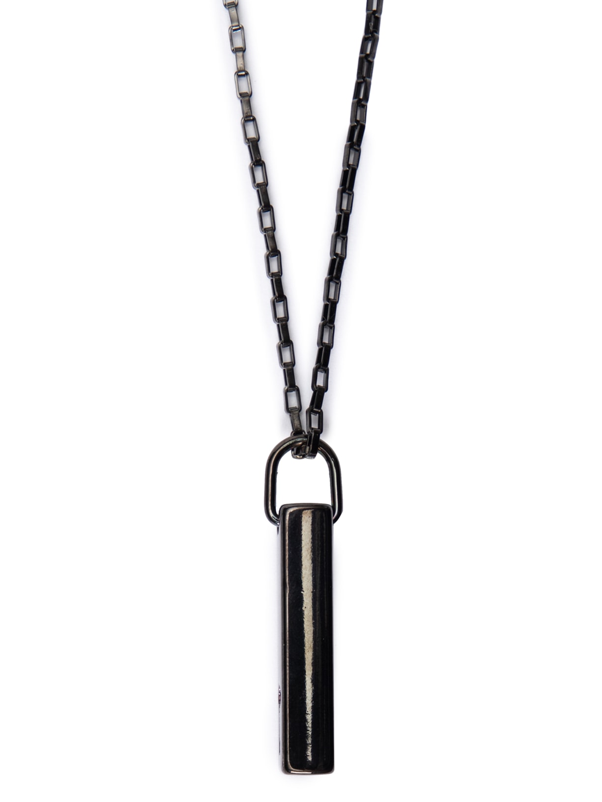 Colar Masculino Branson De Corrente Em Aço Preto Key Design