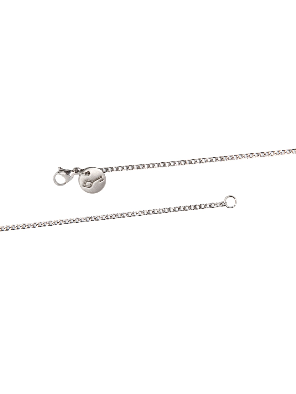 Colar Masculino Carré Corrente de Aço Prateado Key Design