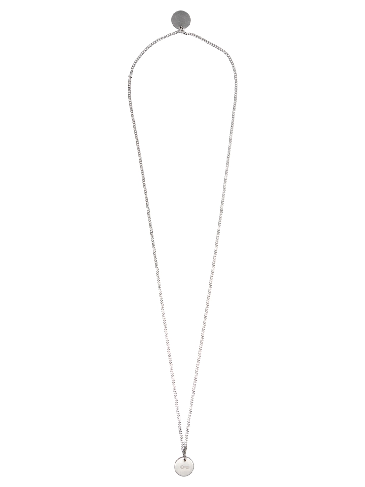 Colar Masculino Escapulário Armstrong De Corrente Em Aço - Prata