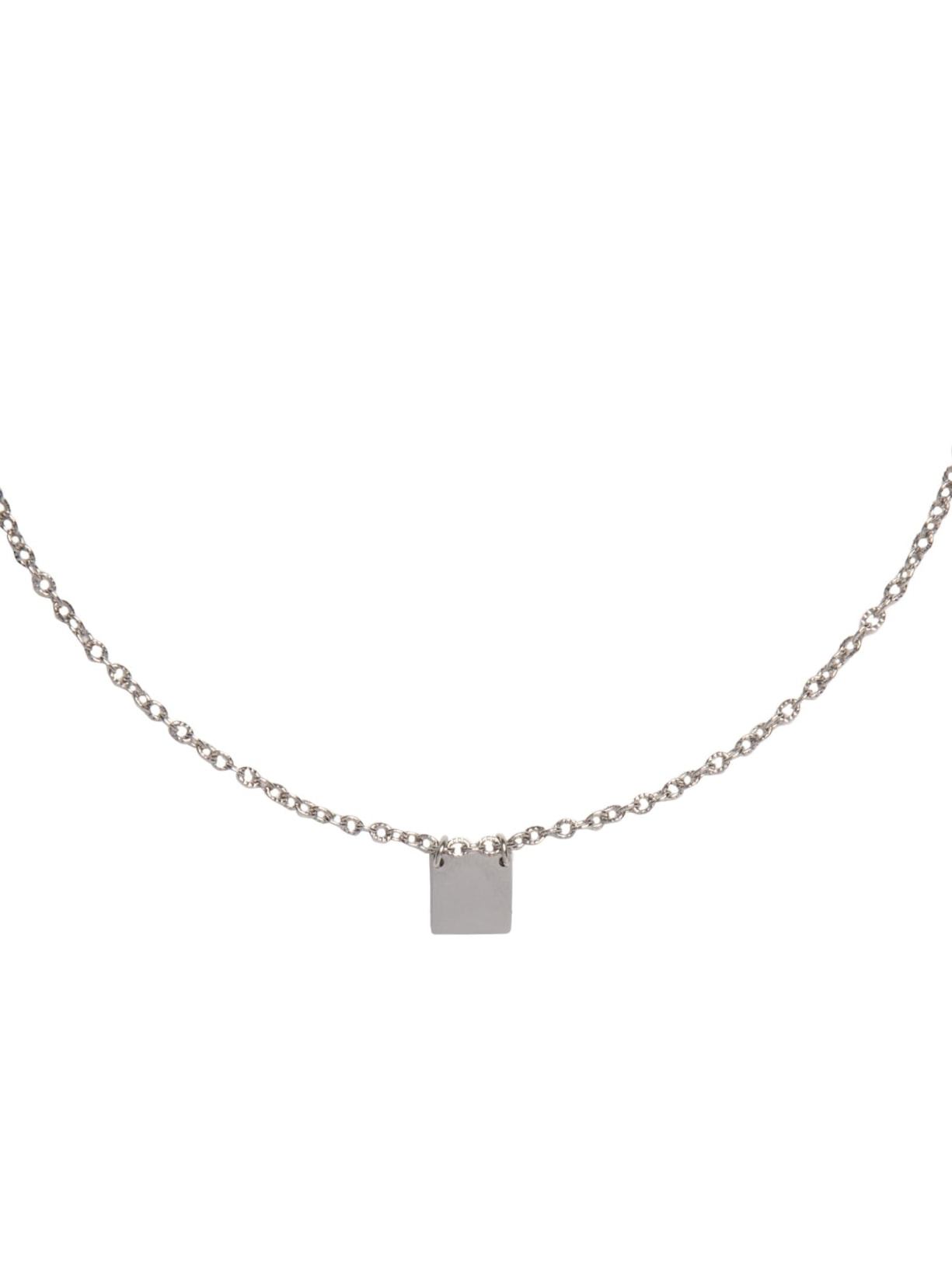 Colar Masculino Escapulário Saab Prateado Key Design