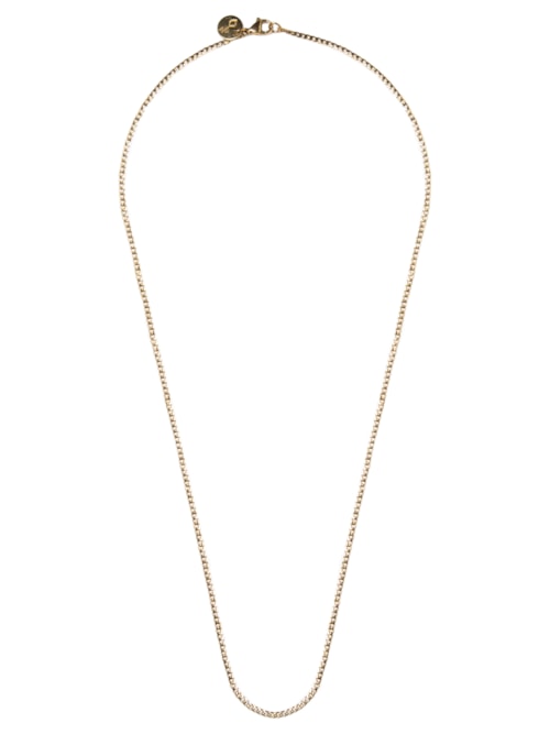 Colar Masculino Hewett De Aço 2mm - Dourado