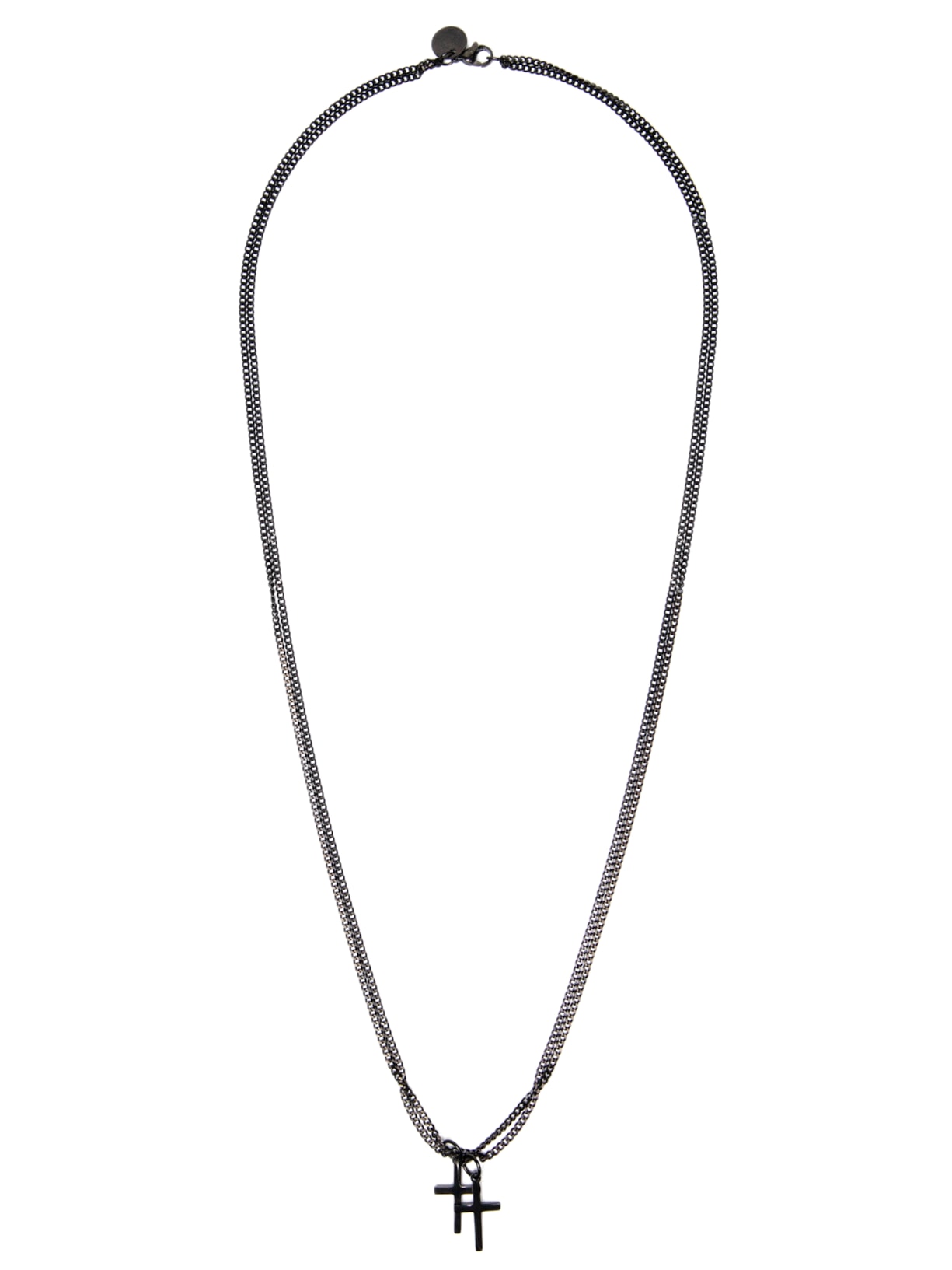 Colar Masculino Kutcher De Corrente Em Aço - Preto