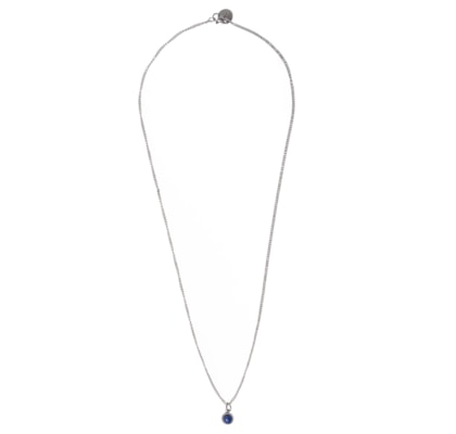 ?Colar Masculino Lápis Blue - Prateado