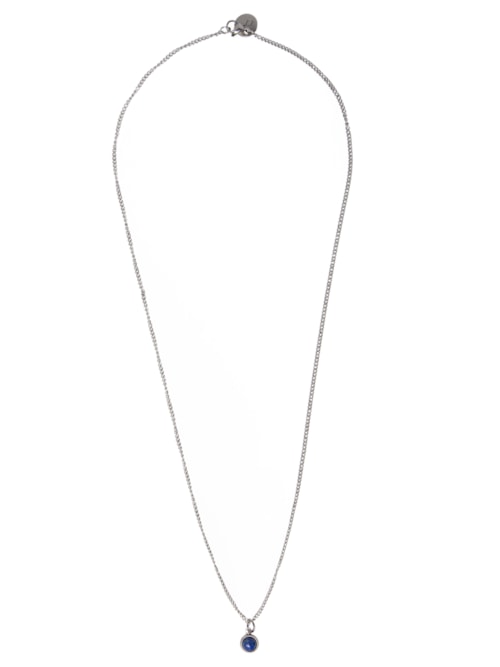 ?Colar Masculino Lápis Blue - Prateado