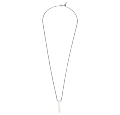 Colar Masculino Pitagoras de Corrente em Aço - Prata