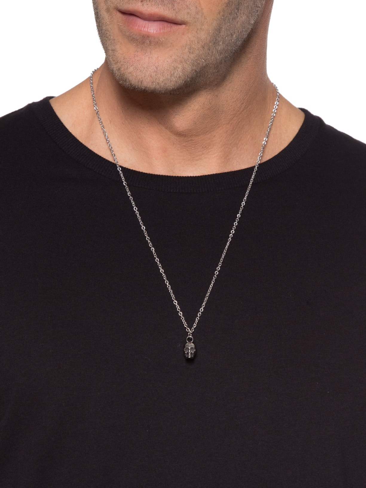 Colar Médio Blazer Silver Em Aço Prata Key Design