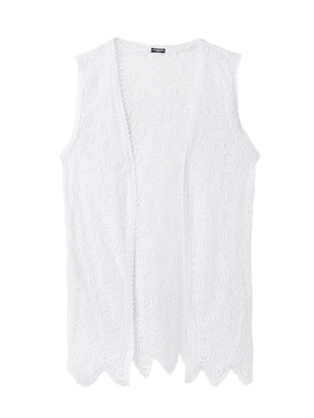 Colete Em Crochê - Branco