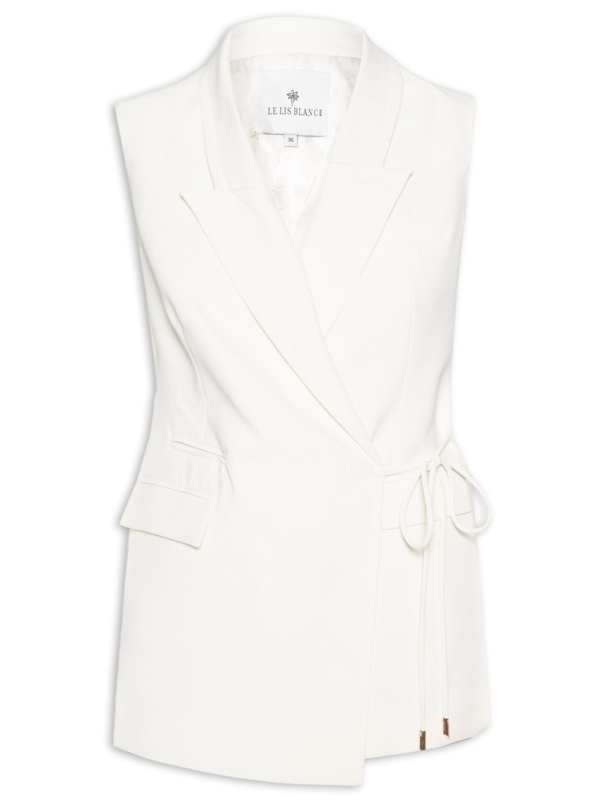 Colete Feminino Adeline Branco Le Lis