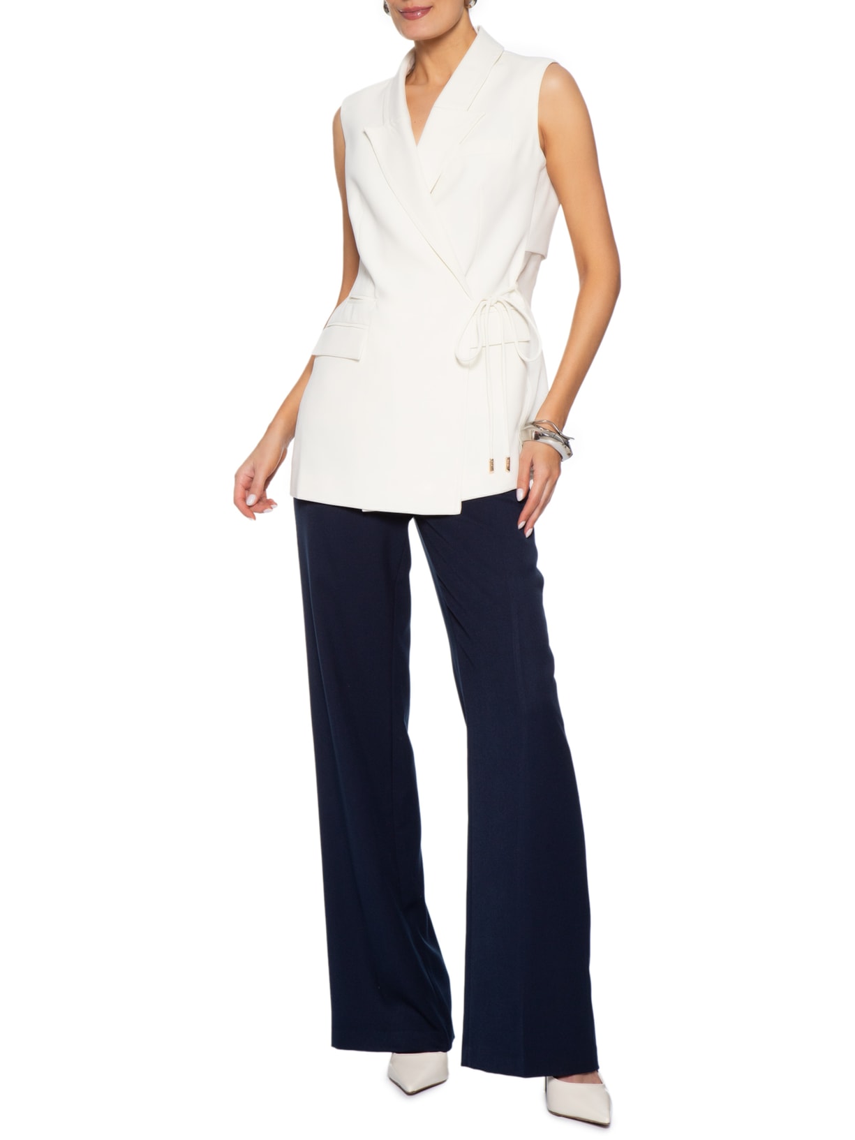 Colete Feminino Adeline Branco Le Lis