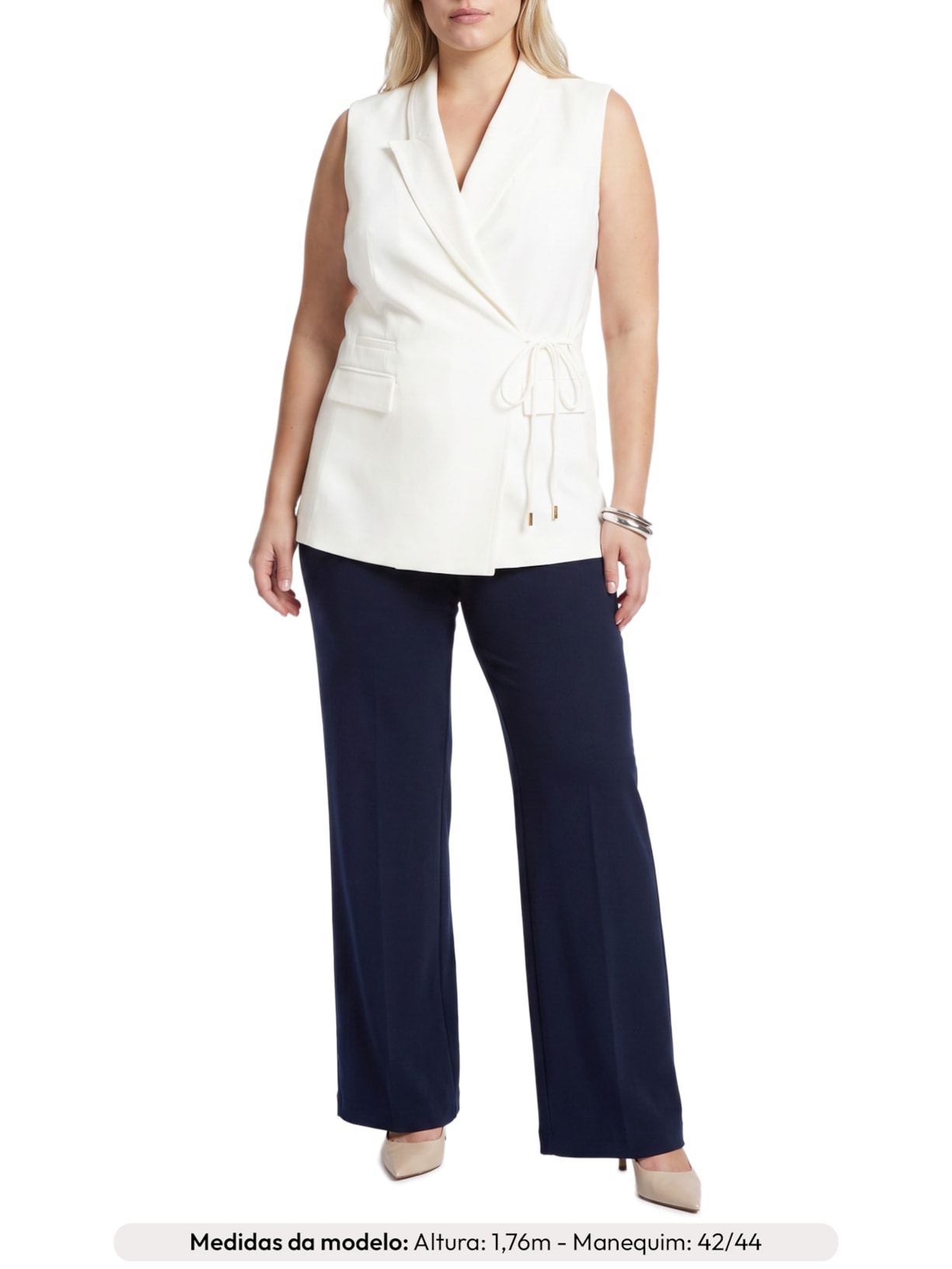 Colete Feminino Adeline Branco Le Lis
