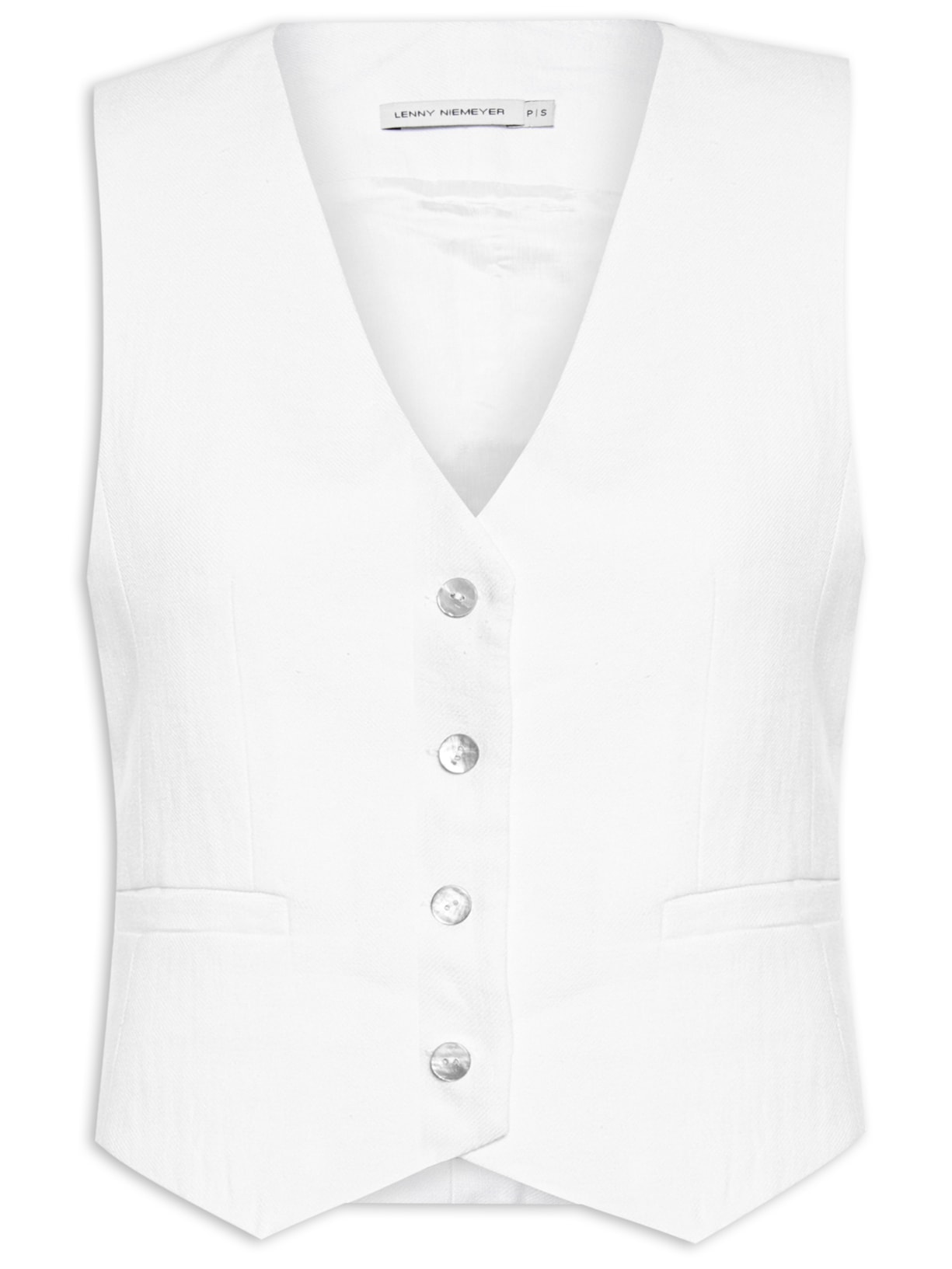Colete Feminino Alfaiataria - Branco
