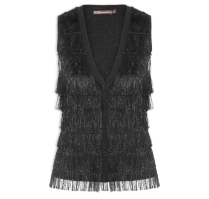 Colete Feminino Angel Tricot - Preto