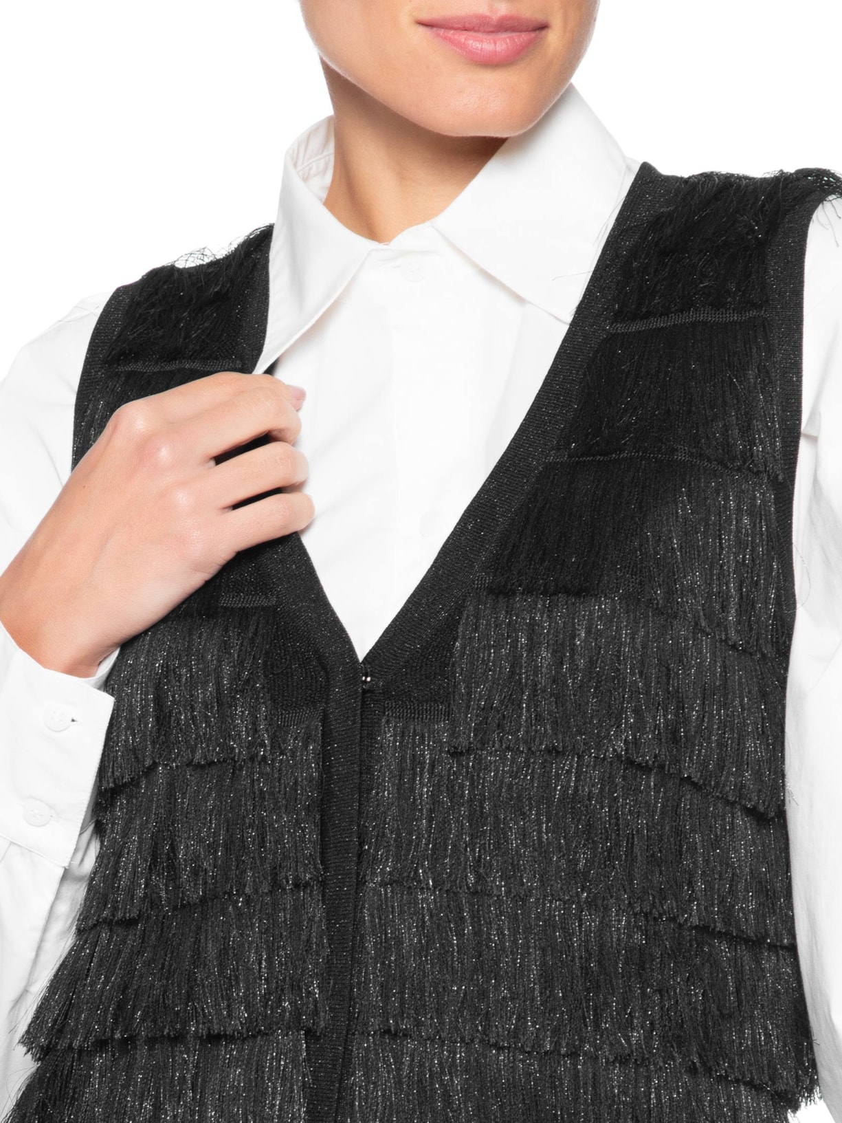 Colete Feminino Angel Tricot Preto Bo.bô