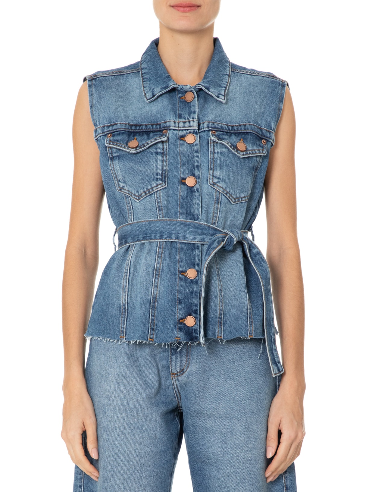 Colete Feminino Aurora Azul Twenty Four Seven