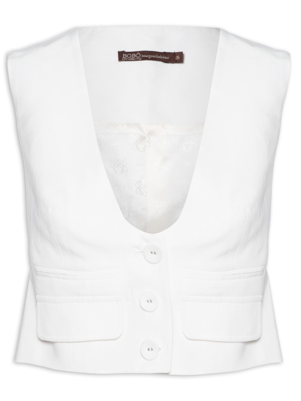 Colete Feminino Bond Ceci - Branco