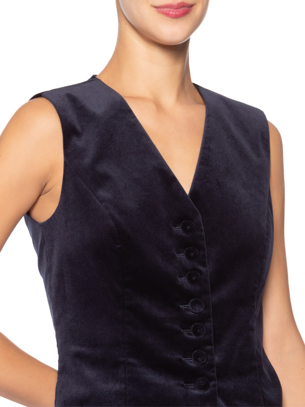 Colete Feminino Calla Azul Carol Bassi