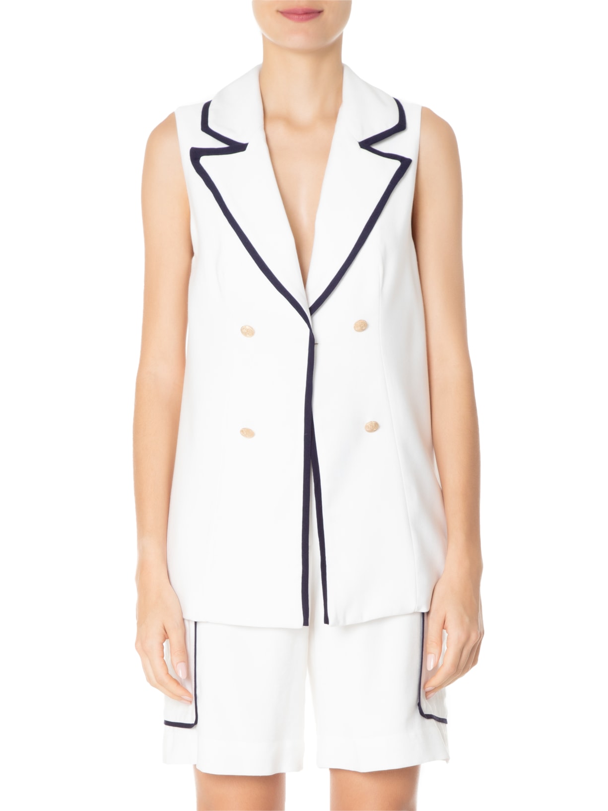 Colete Feminino Carla Off White Iorane