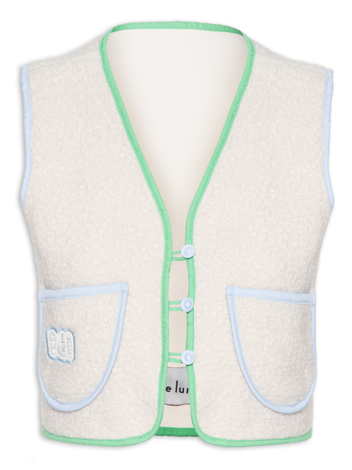 Colete Feminino Carmina Fluffy Color - Off White