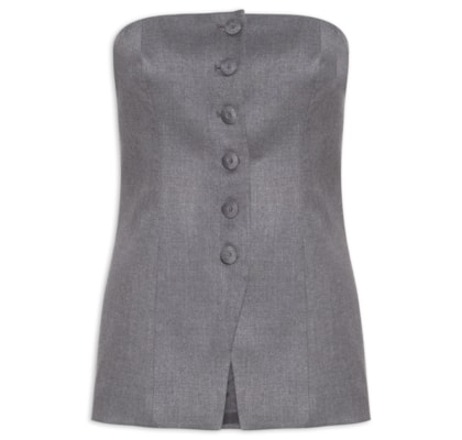 Colete Feminino Chiara - Cinza