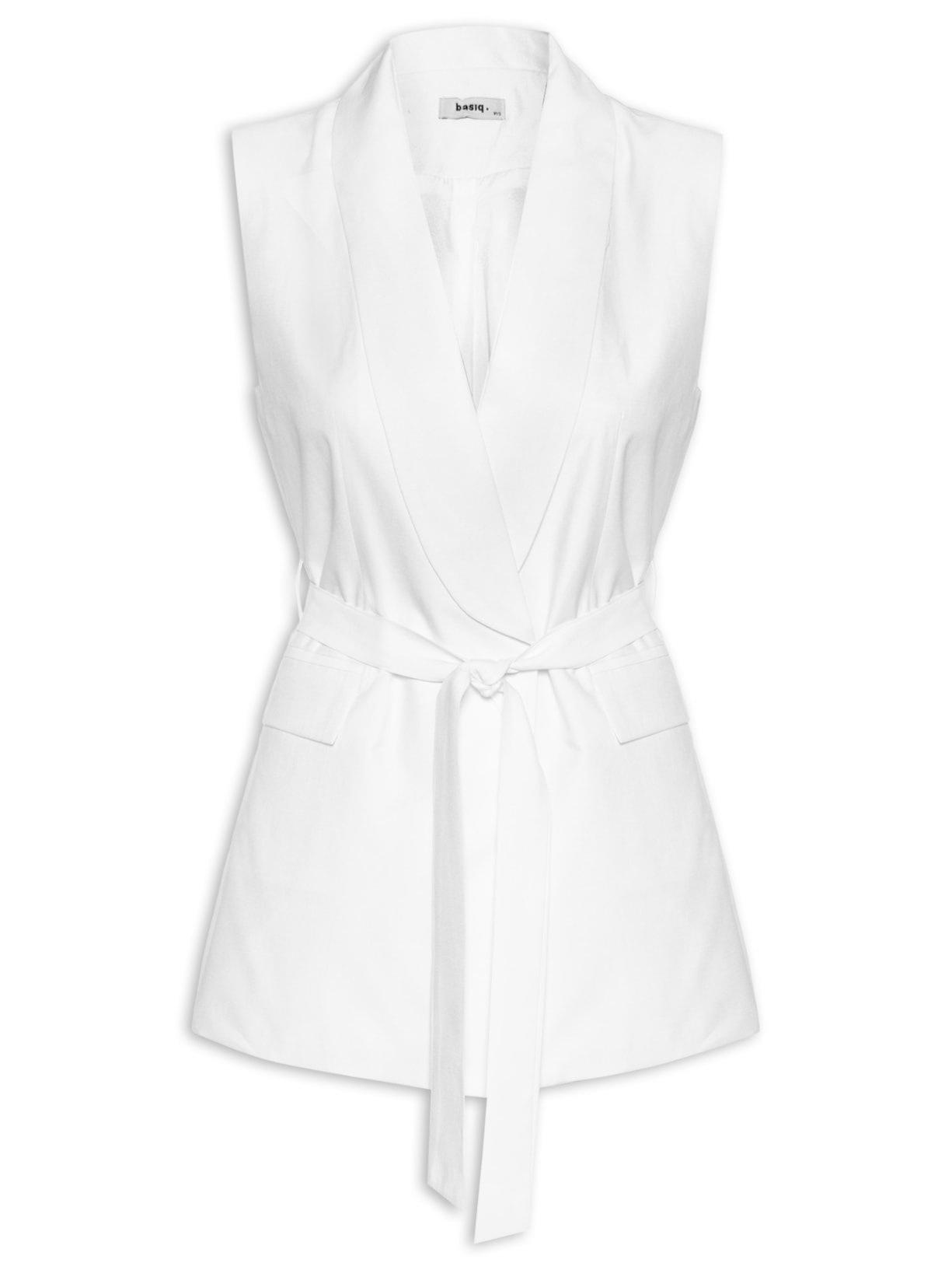 Colete Feminino Com Amarração - Branco