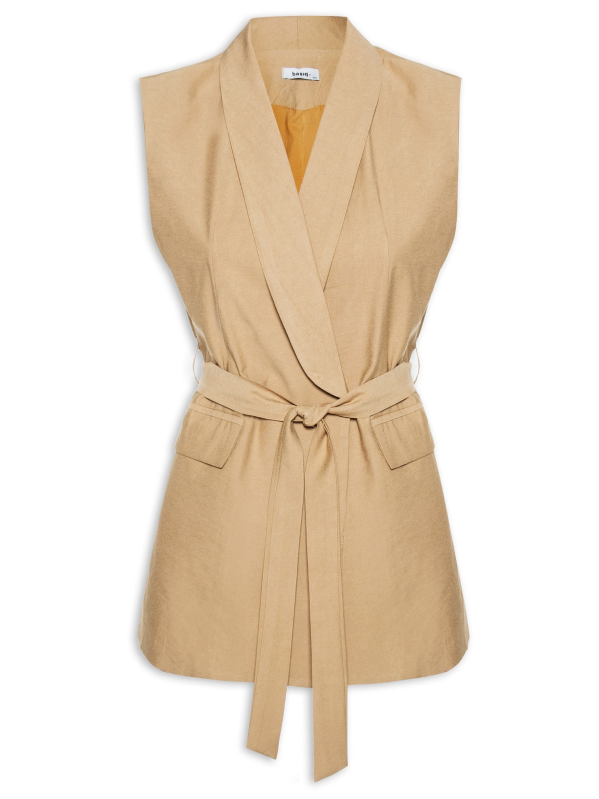 Colete Feminino Com Amarração - Marrom