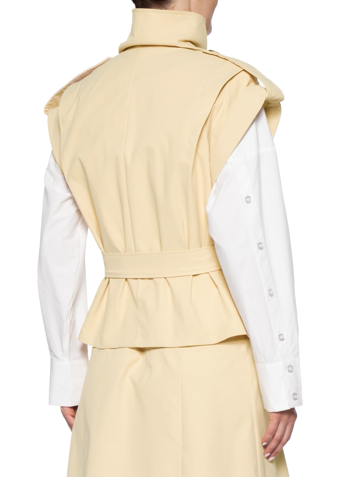 Colete Feminino Com Cinto Bege '2Essential
