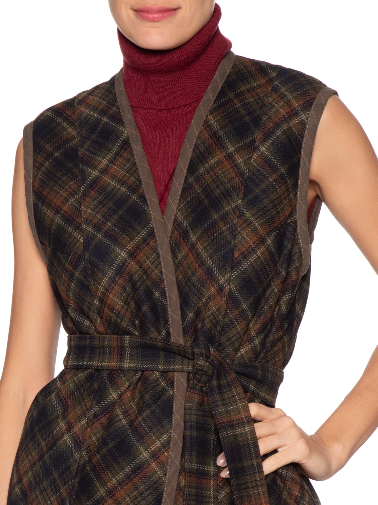 Colete Feminino Contorno Azul A.niemeyer