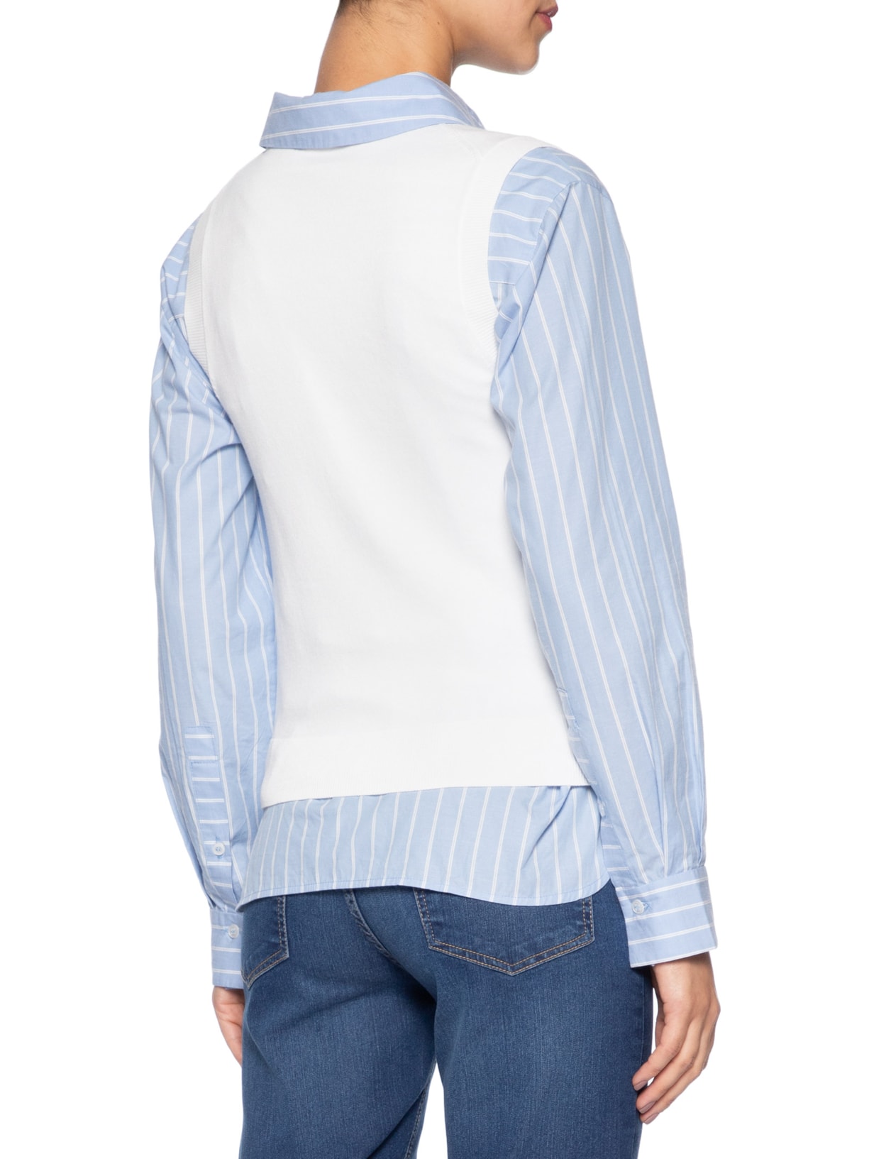 Colete Feminino Cotton Jersey Stitch Branco Tommy Hilfiger