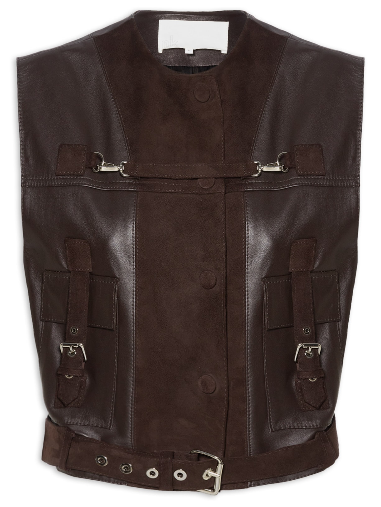 Colete Feminino Couro Venice - Marrom