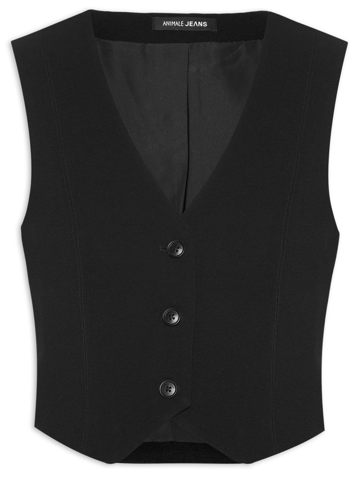 Colete Feminino De Alfaiataria - Preto