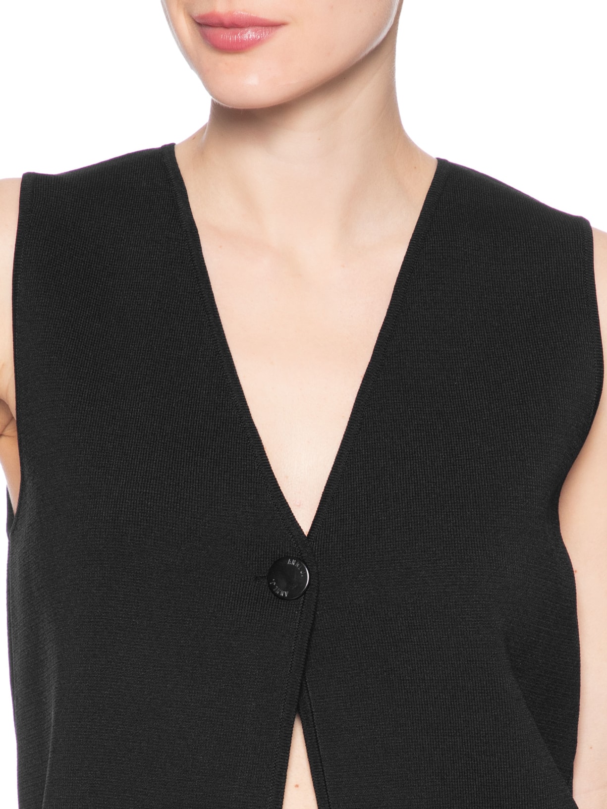 Colete Feminino De Tricot Preto Animale Jeans
