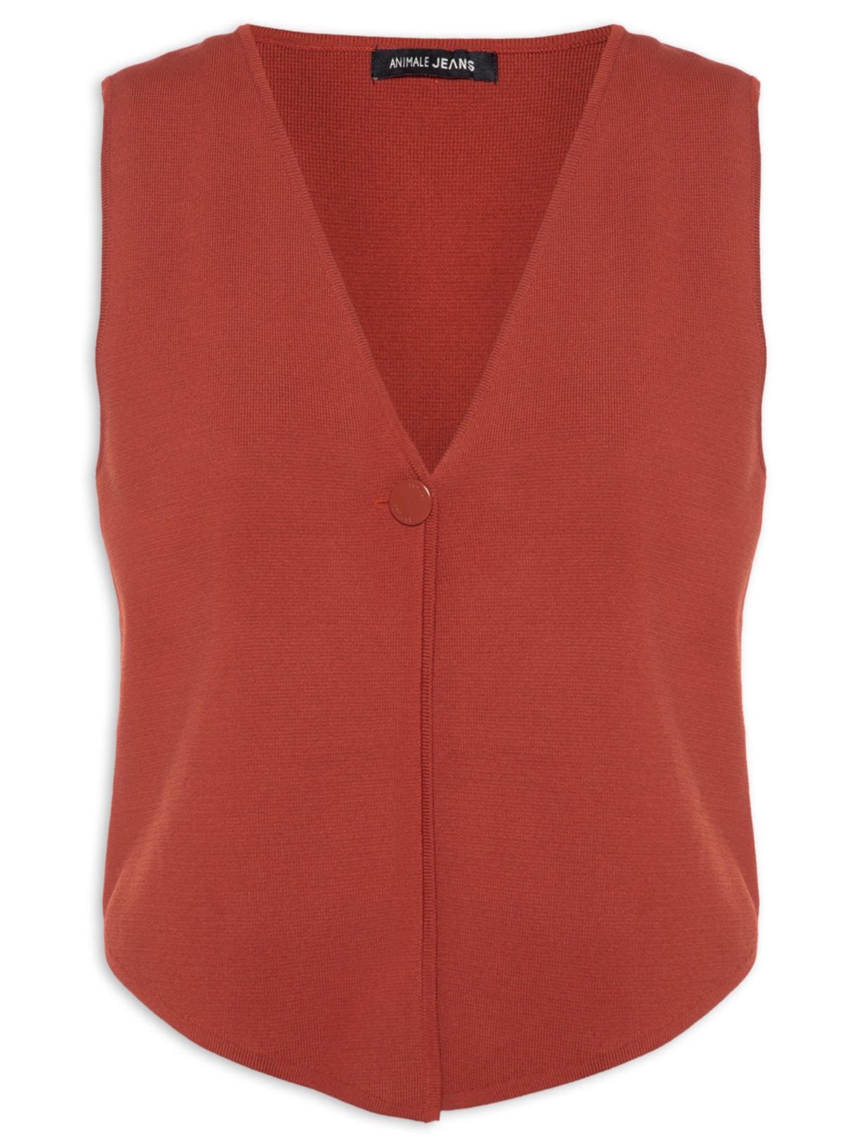 Colete Feminino De Tricot - Vermelho