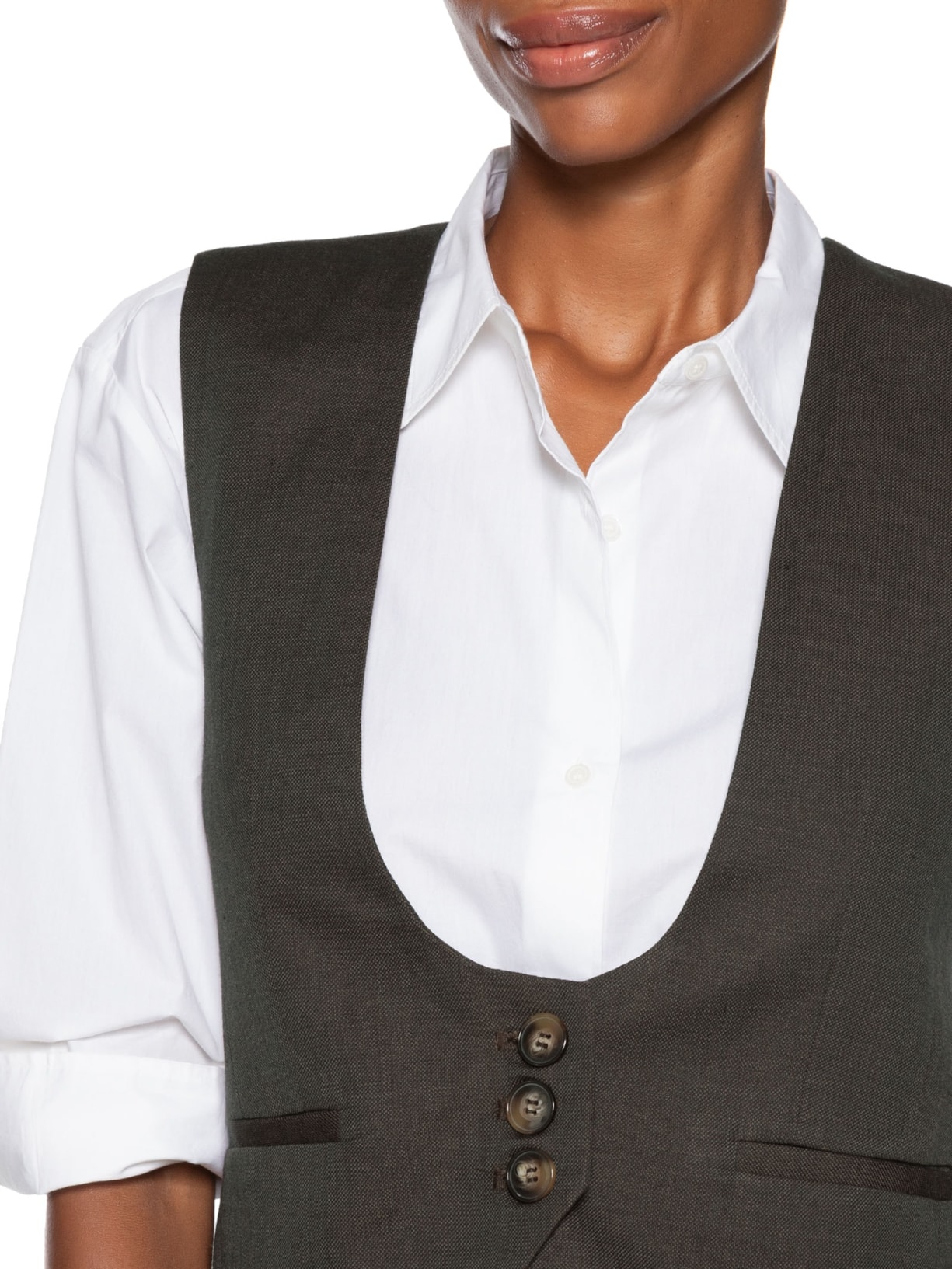 Colete Feminino Dries Marrom Animale