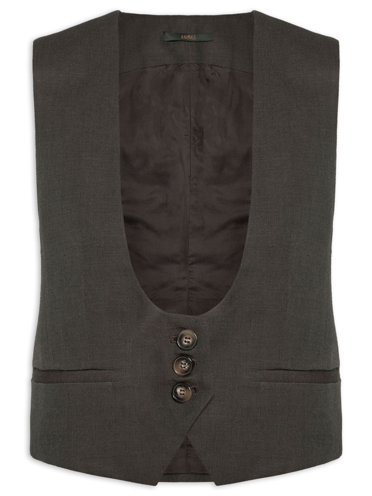 Colete Feminino Dries - Marrom