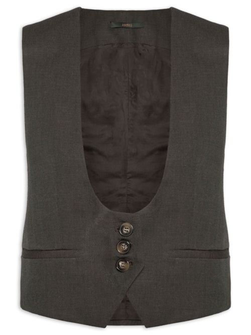 Colete Feminino Dries - Marrom