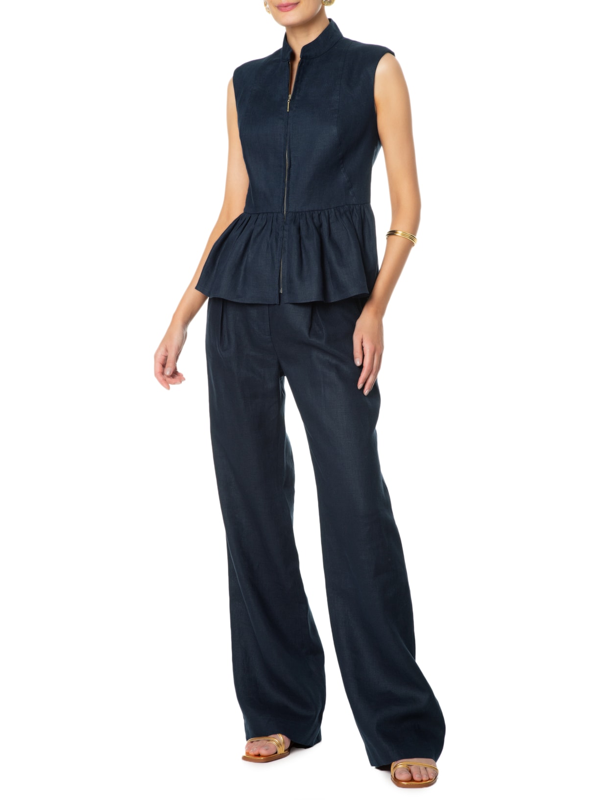 Colete Feminino Elise Azul Carol Bassi