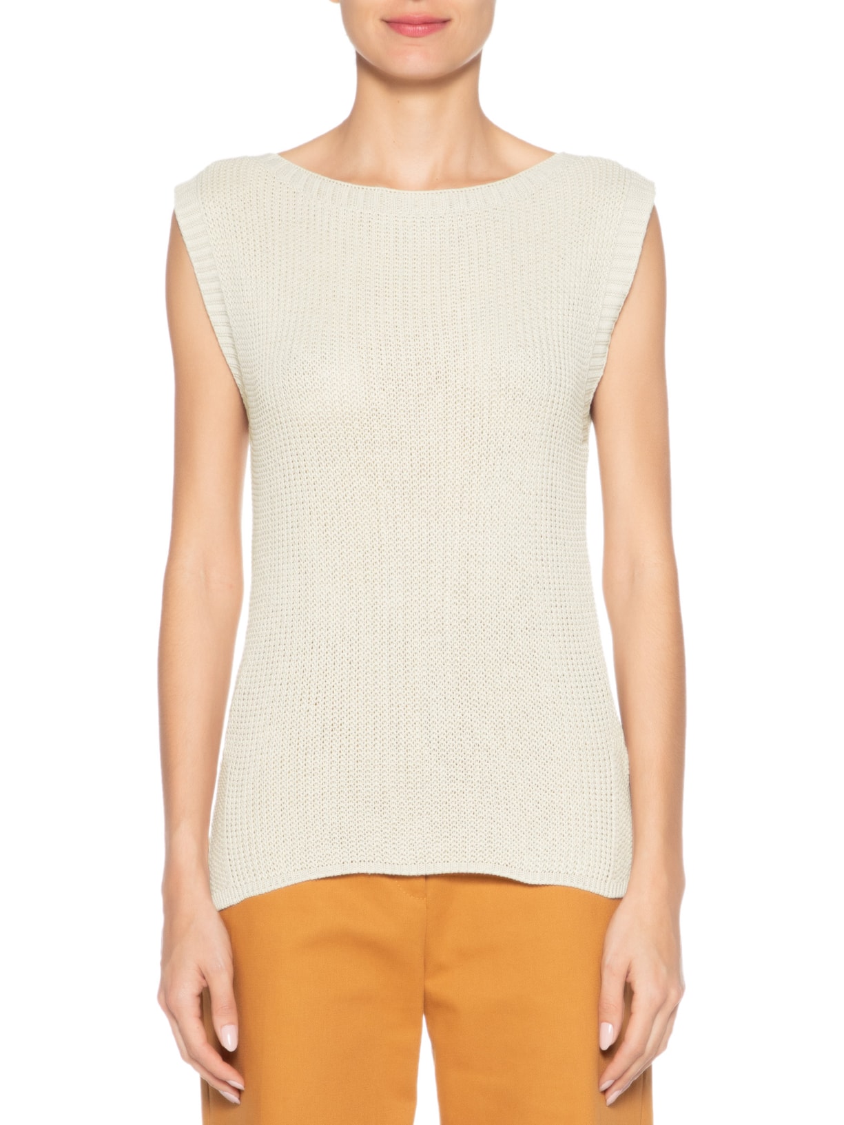 Colete Feminino Em Tricot Amplo Bege '2Essential