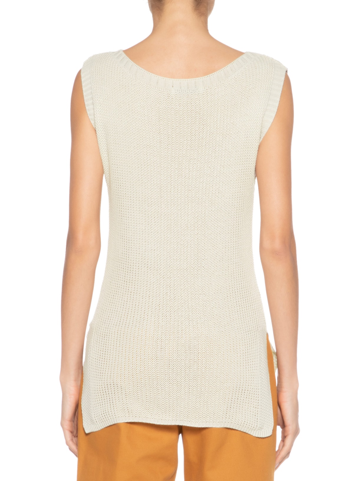 Colete Feminino Em Tricot Amplo Bege '2Essential