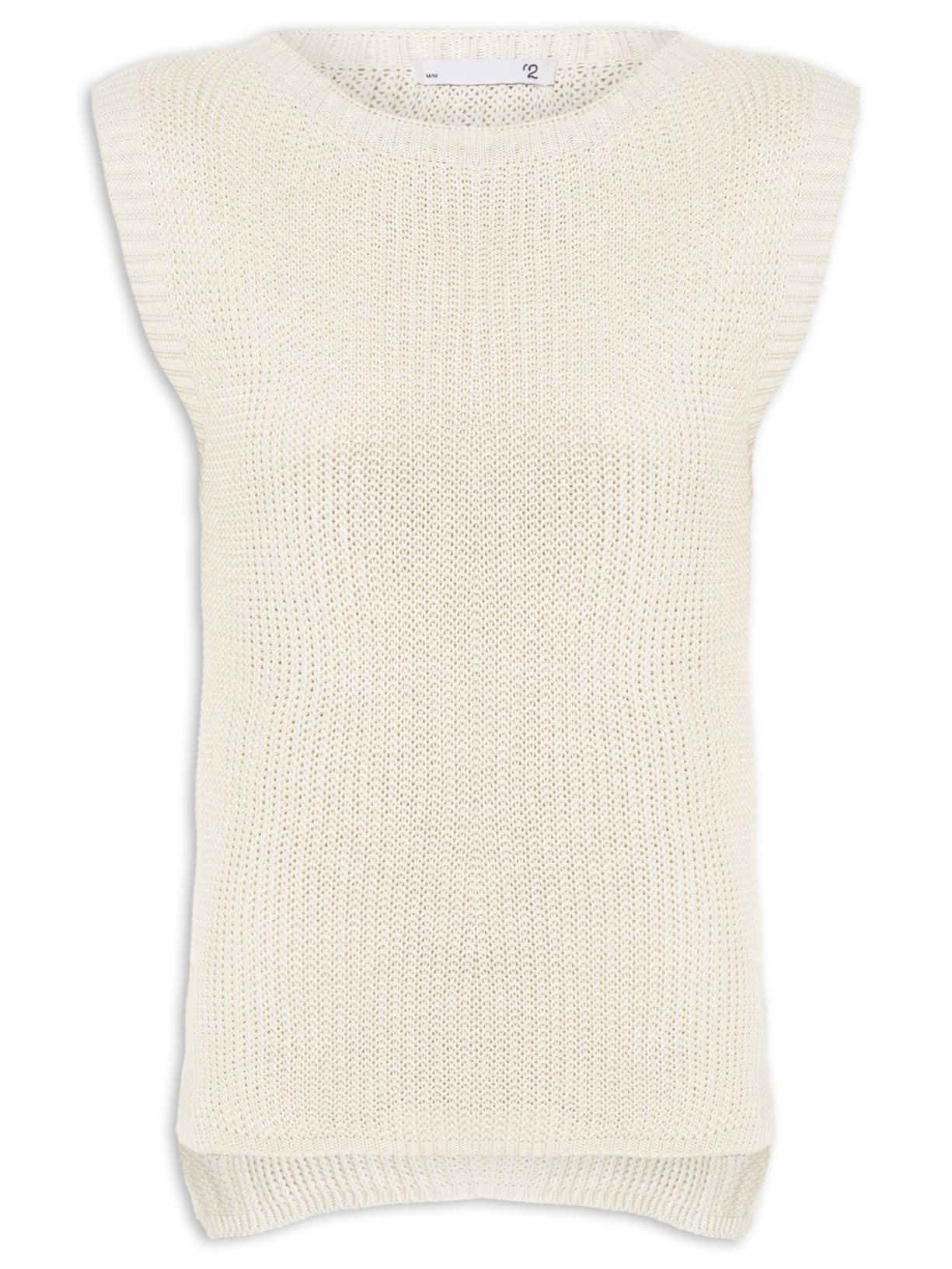 Colete Feminino Em Tricot Amplo Bege '2Essential