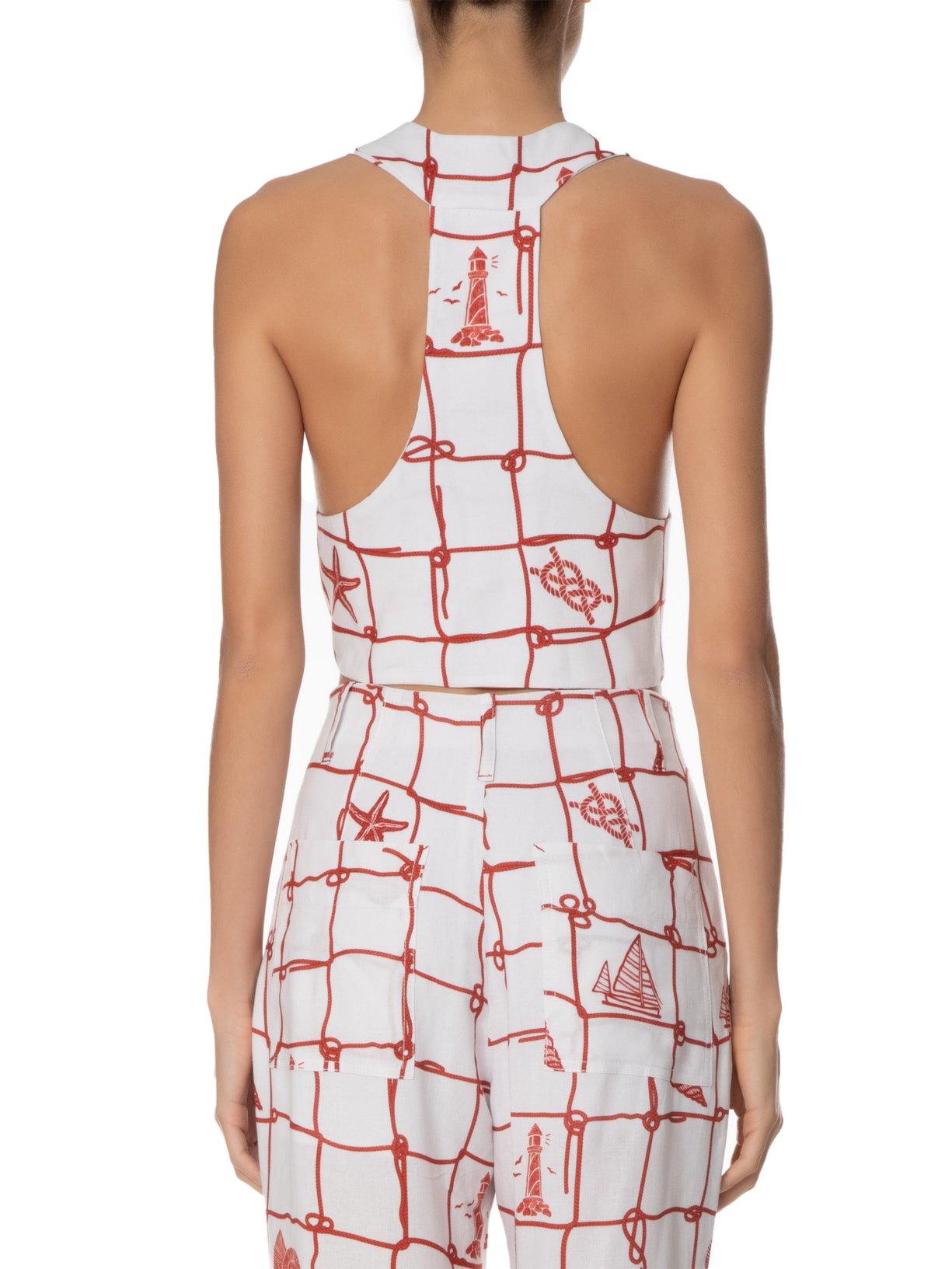 Colete Feminino Estampa Marina Off White Dress To