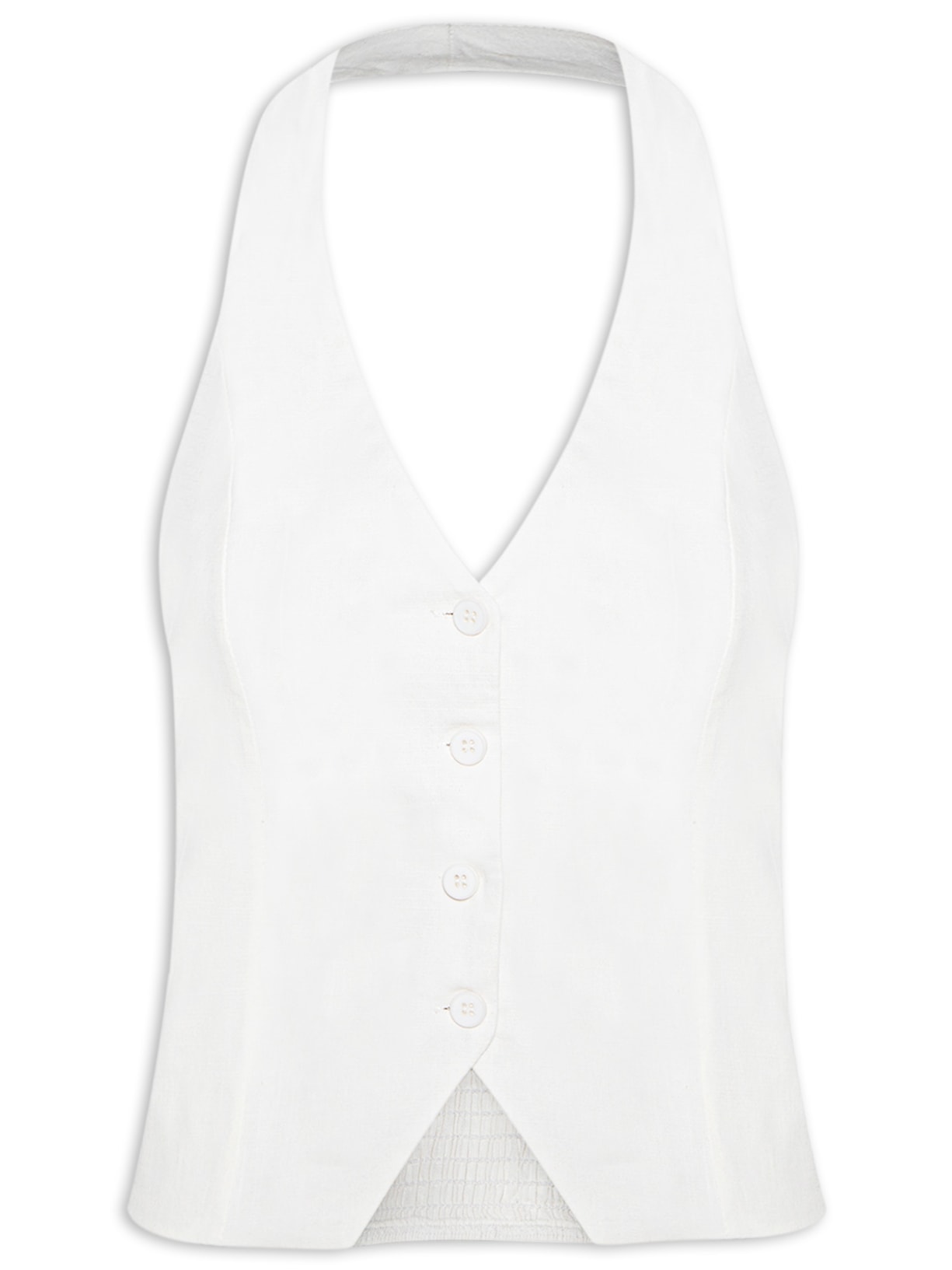 Colete Feminino Frente Única - Off White