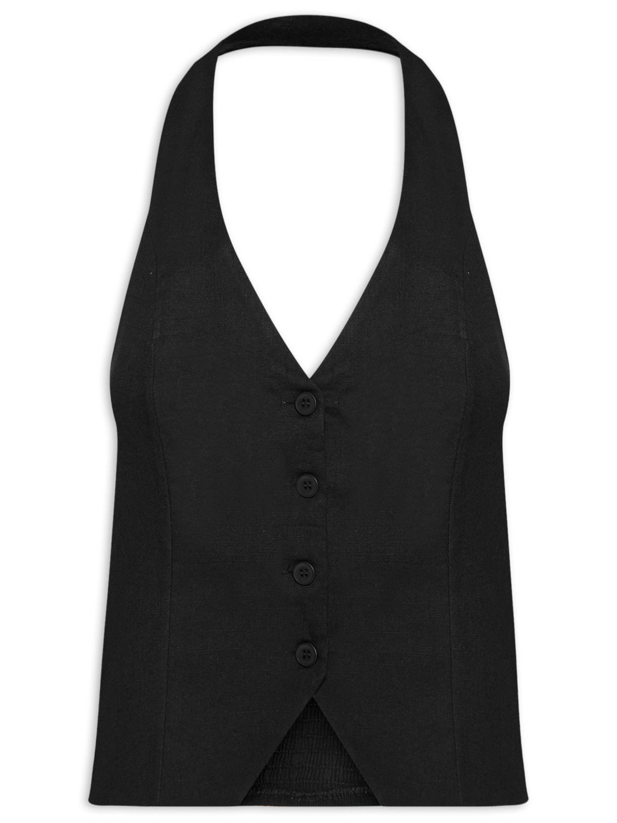 Colete Feminino Frente Única - Preto