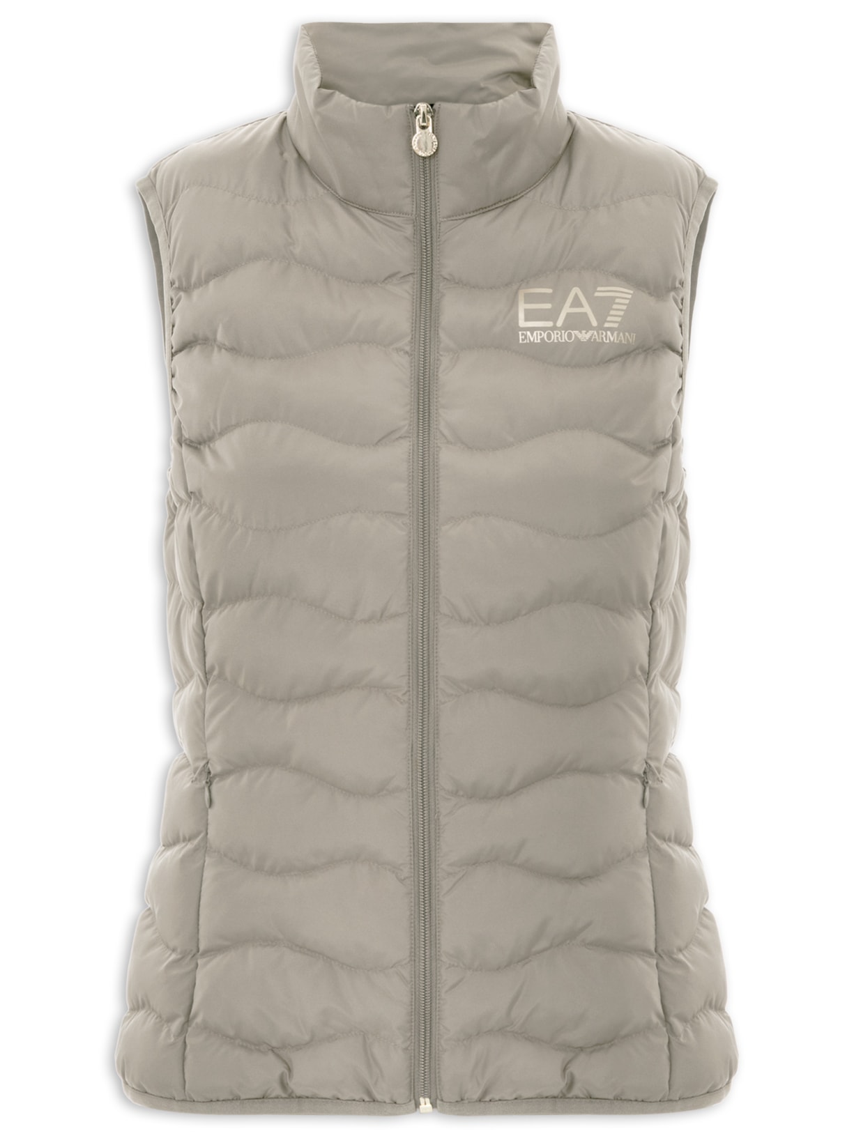 Colete Feminino Giubbotto Bege Ea7 Emporio Armani