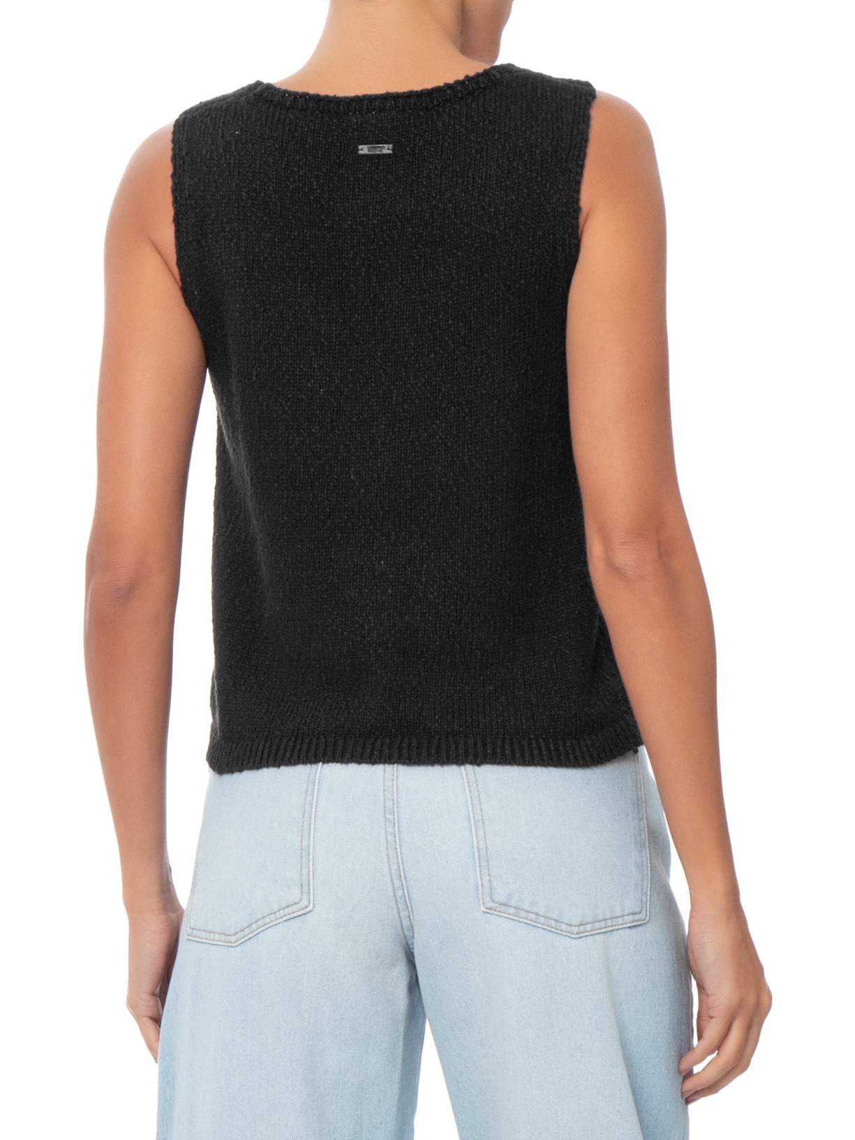 Colete Feminino Helen Mini Boucle Vest Preto Levi's